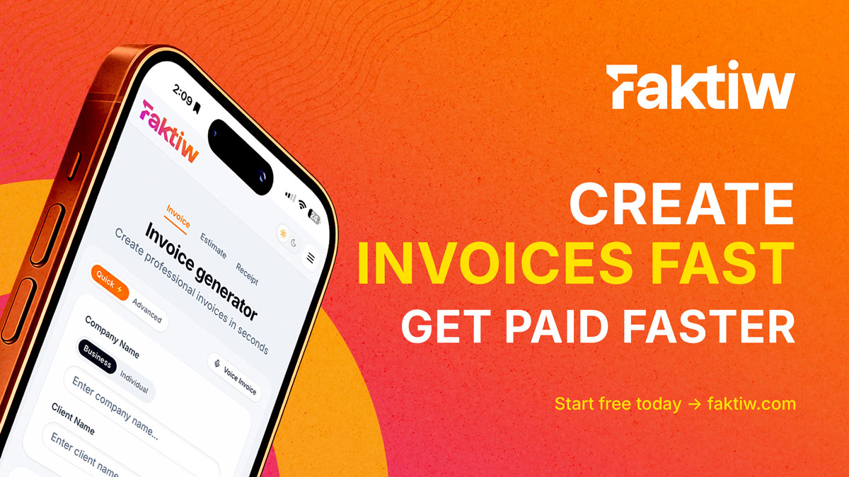 Faktiw — Create invoices fast, get paid faster
